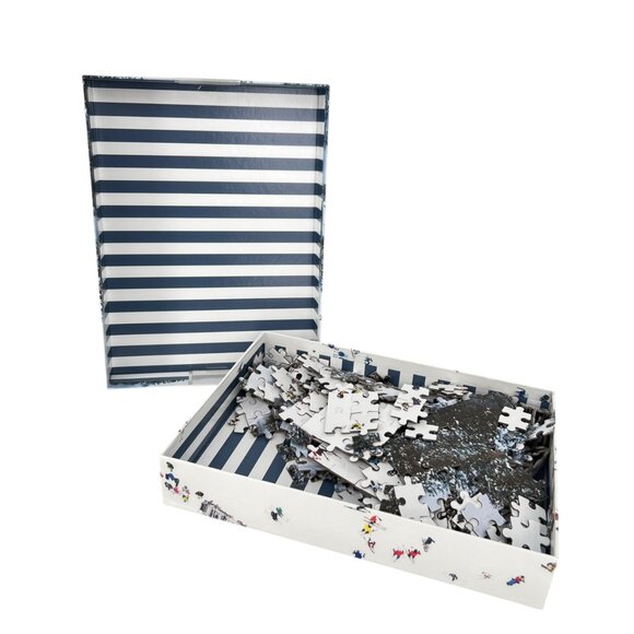 Gray Malin Skiing Winter Double-Sided Puzzle 500 Pieces With Postcards - Picture 13 of 14